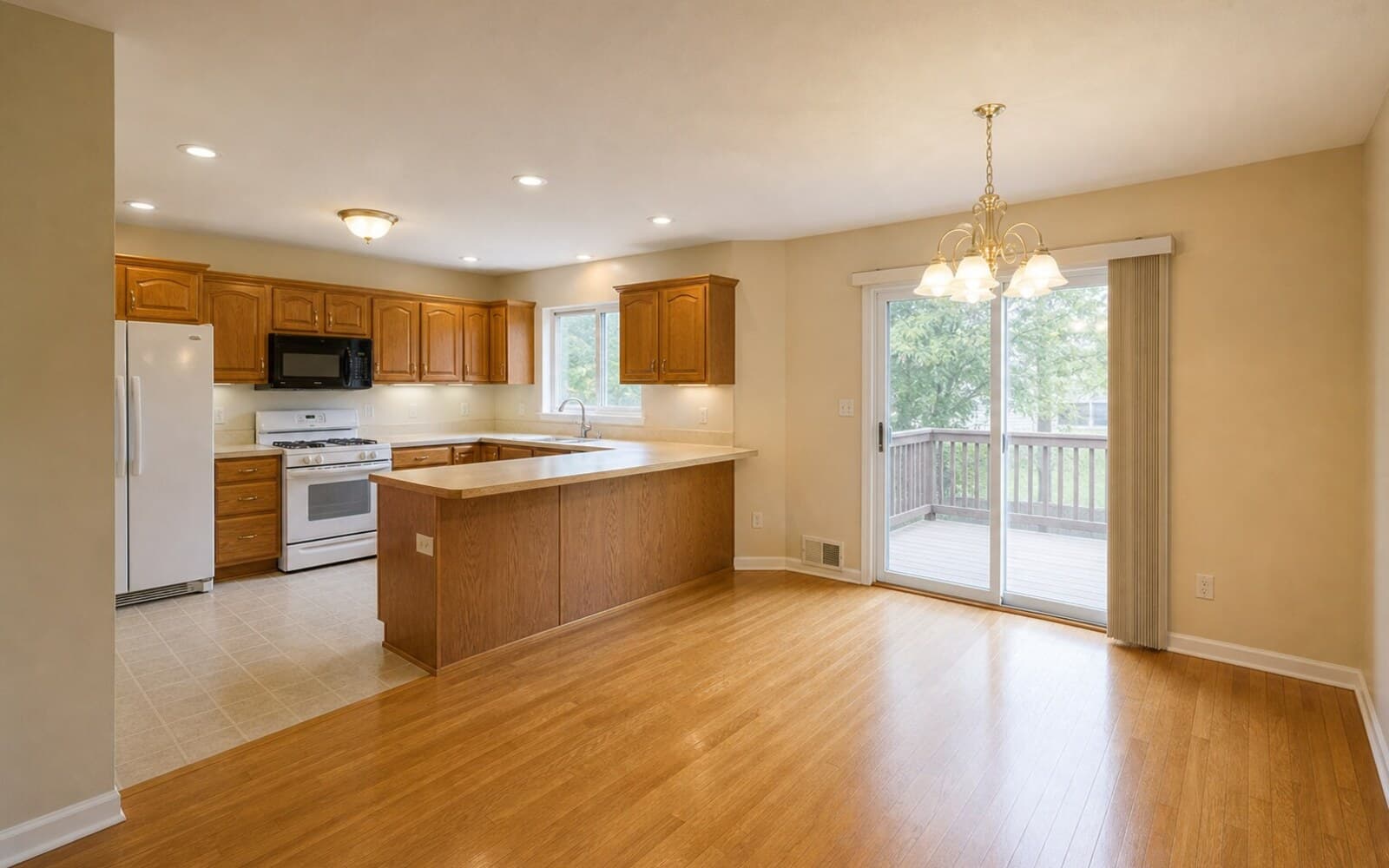 AI-generated sample kitchen and dining transformation — before