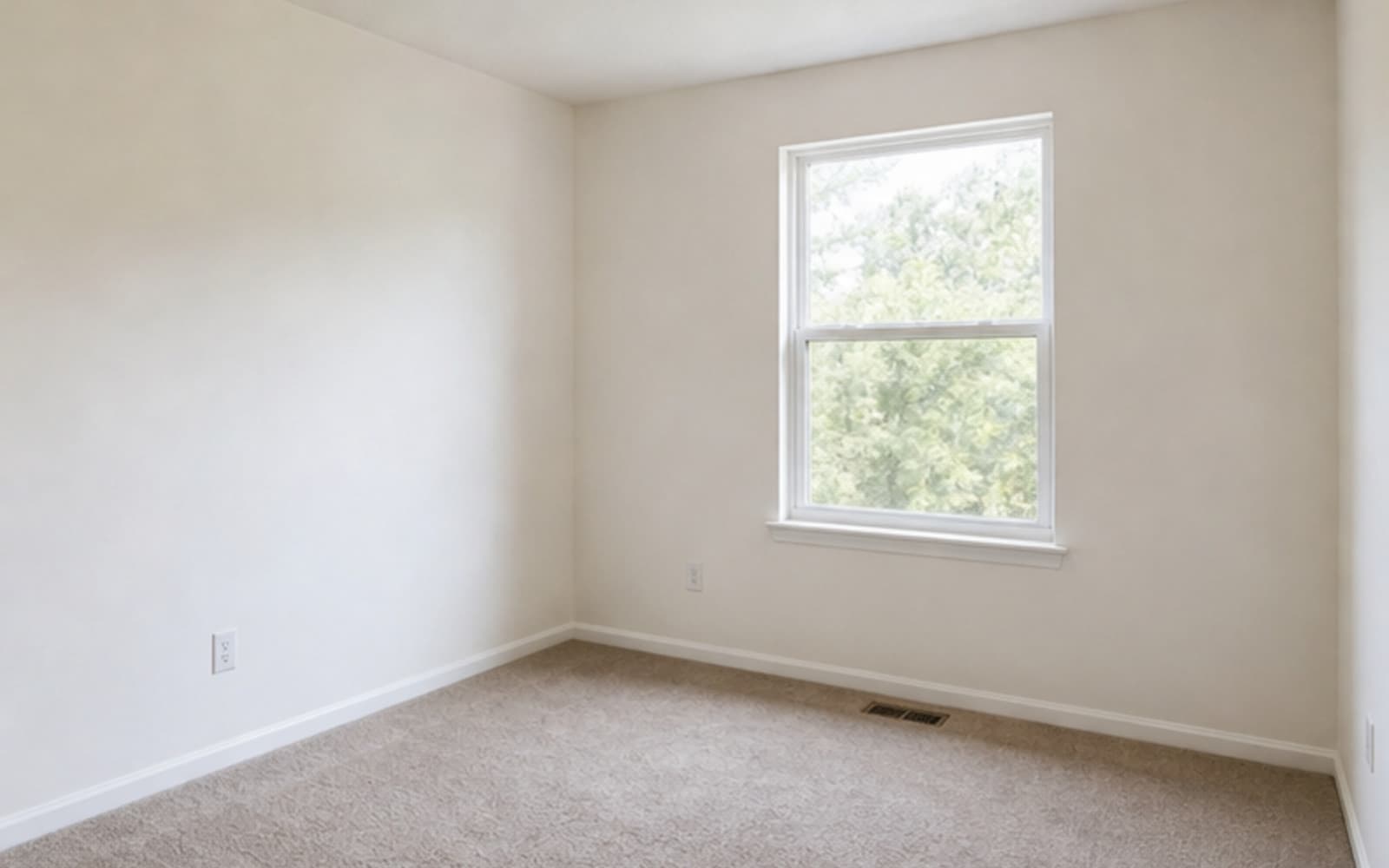 Kids Room empty girl room -> sweet staged suite sample transformation — before