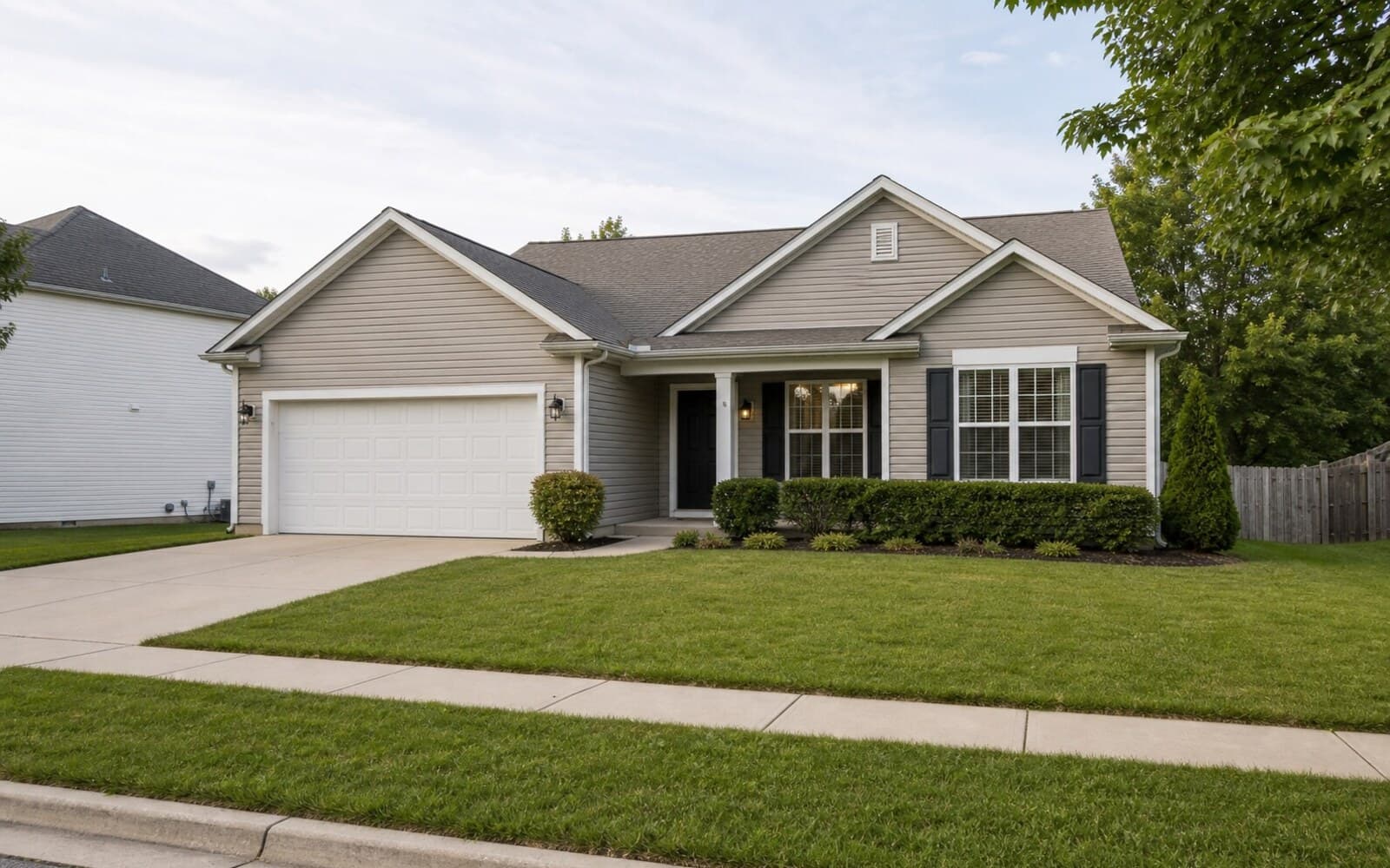 Exterior Twilight daylight exterior -> twilight hero sample transformation — before